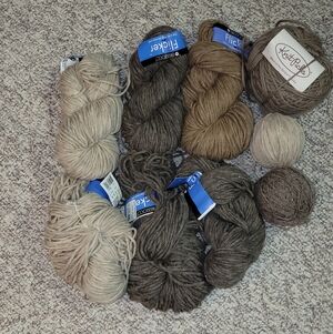 Berrocco Alpaca, Wool Bundle - Brown and Tan